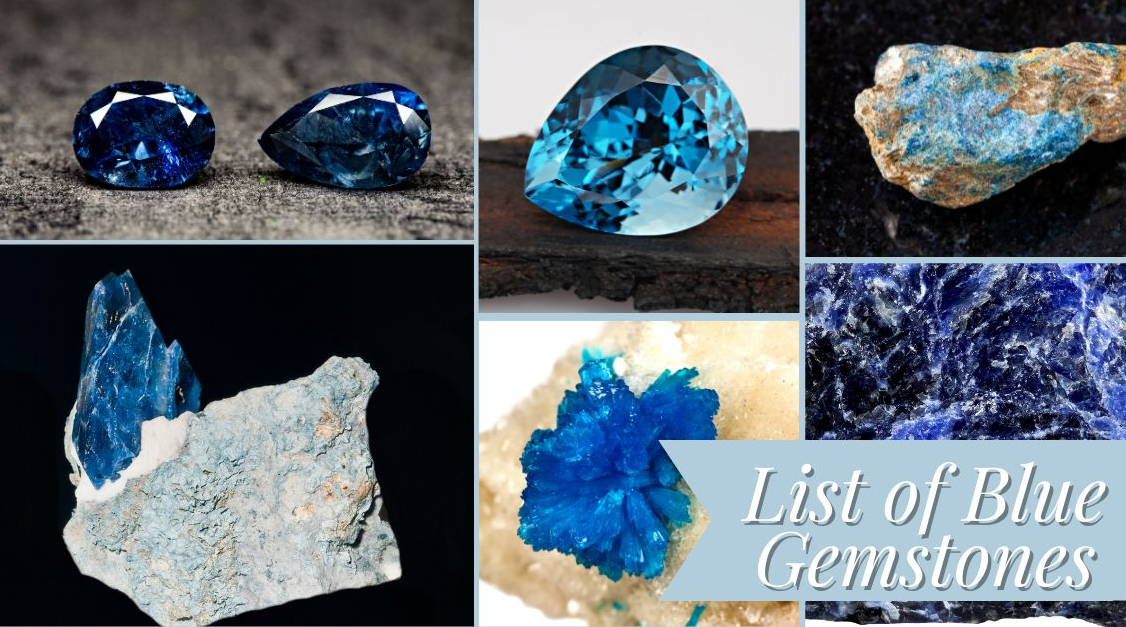 40 Dark Blue Gemstones - Comprehensive List With Pics